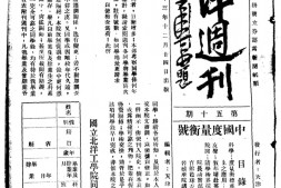 老期刊–《北洋周刊》(天津)1934-1947年合集
