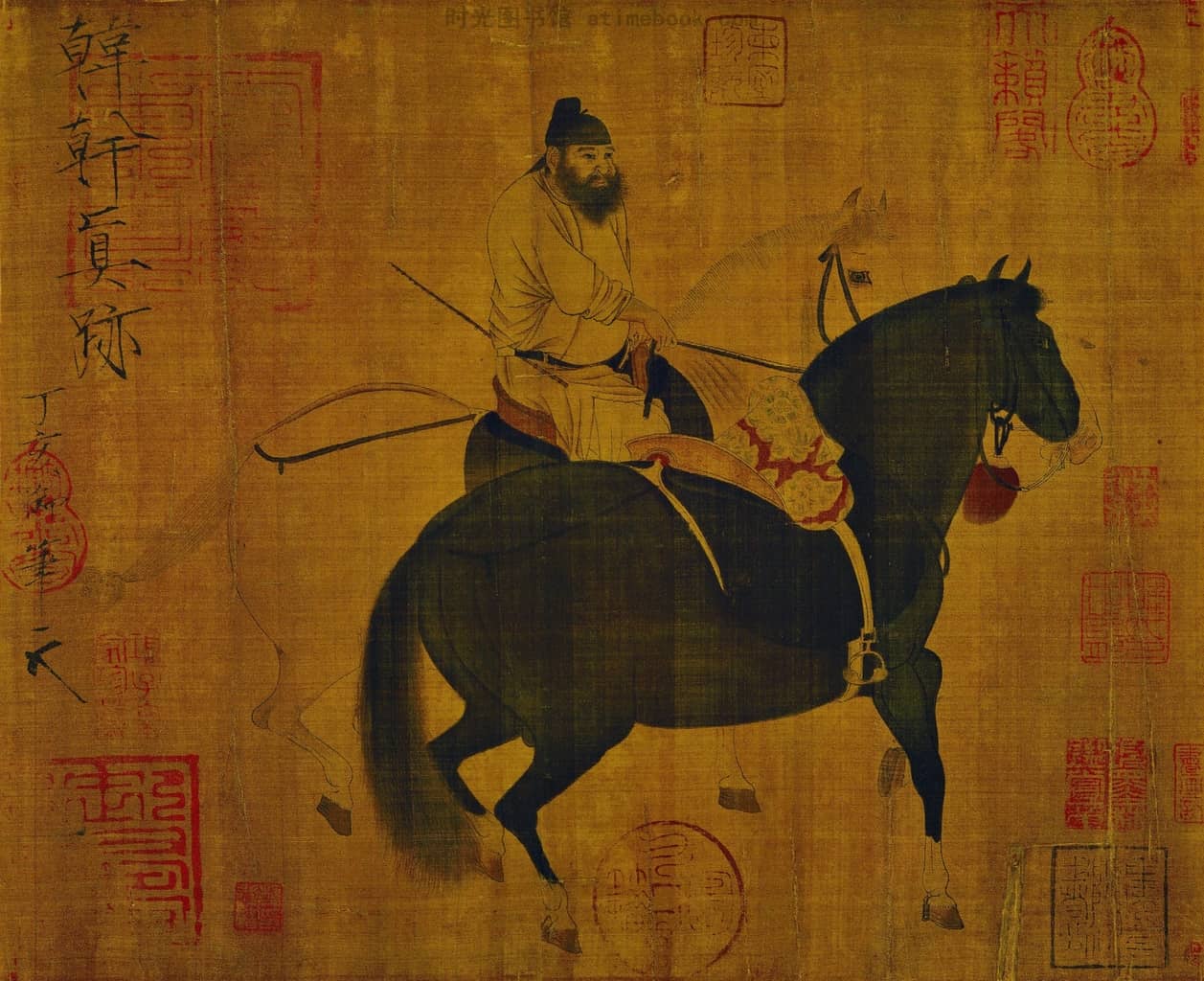 【好評人気】時代古美術・XA864水墨中国画 宋徽宗 手卷 手卷 長卷 掛軸 墨宝 館蔵国宝墨跡 肉筆保証 掛軸