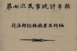 老图书–《第七次民事统计年报_中华民国九年》电子版合集